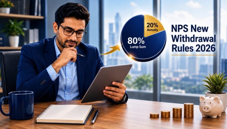 NPS New Withdrawal Rules 2026: 80:20 Split, ₹8L Slab & More Explained